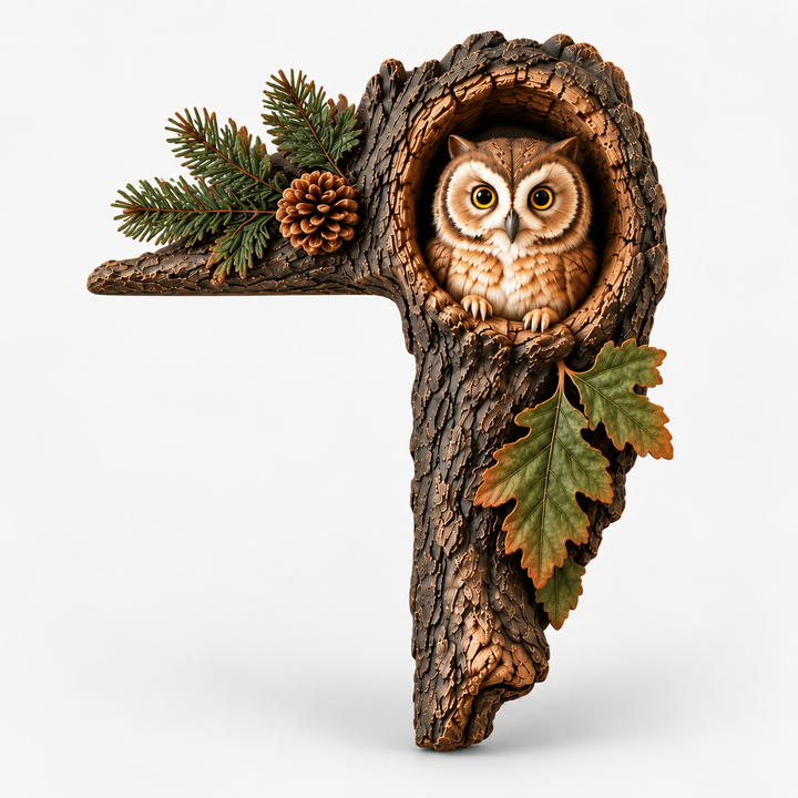 Hollowbrook – Drewniany Dekor Na Drzwi W Rogu