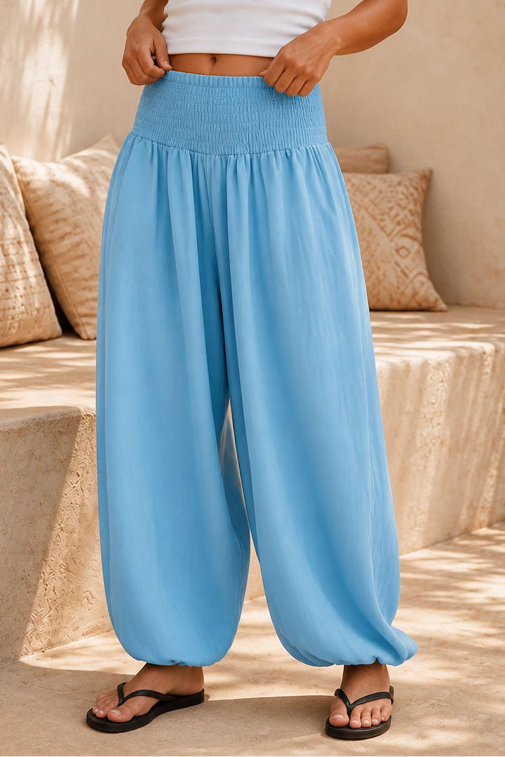 Wearbella – Spodnie Harem z Marszczonym Pasem