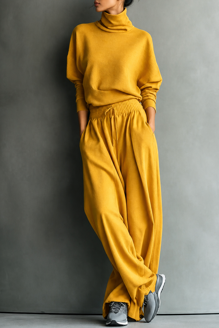 Wearbella – Zestaw z golfem i szerokimi spodniami