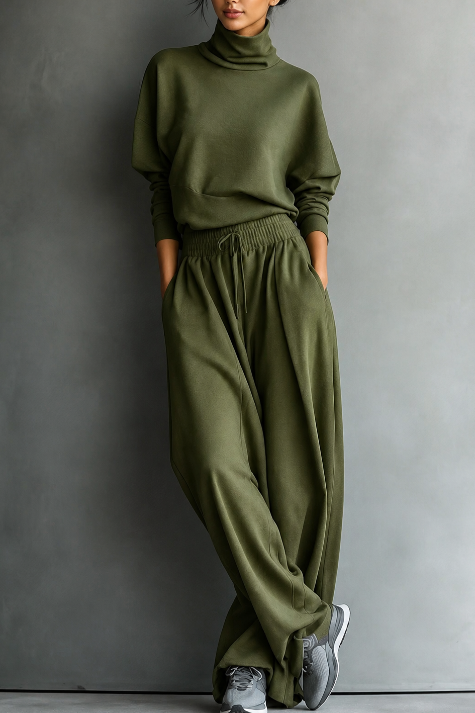Wearbella – Zestaw z golfem i szerokimi spodniami