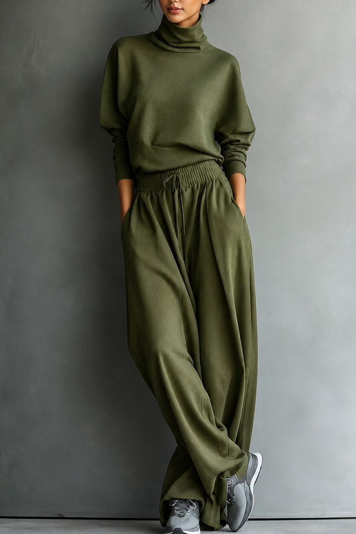 Wearbella – Zestaw z golfem i szerokimi spodniami