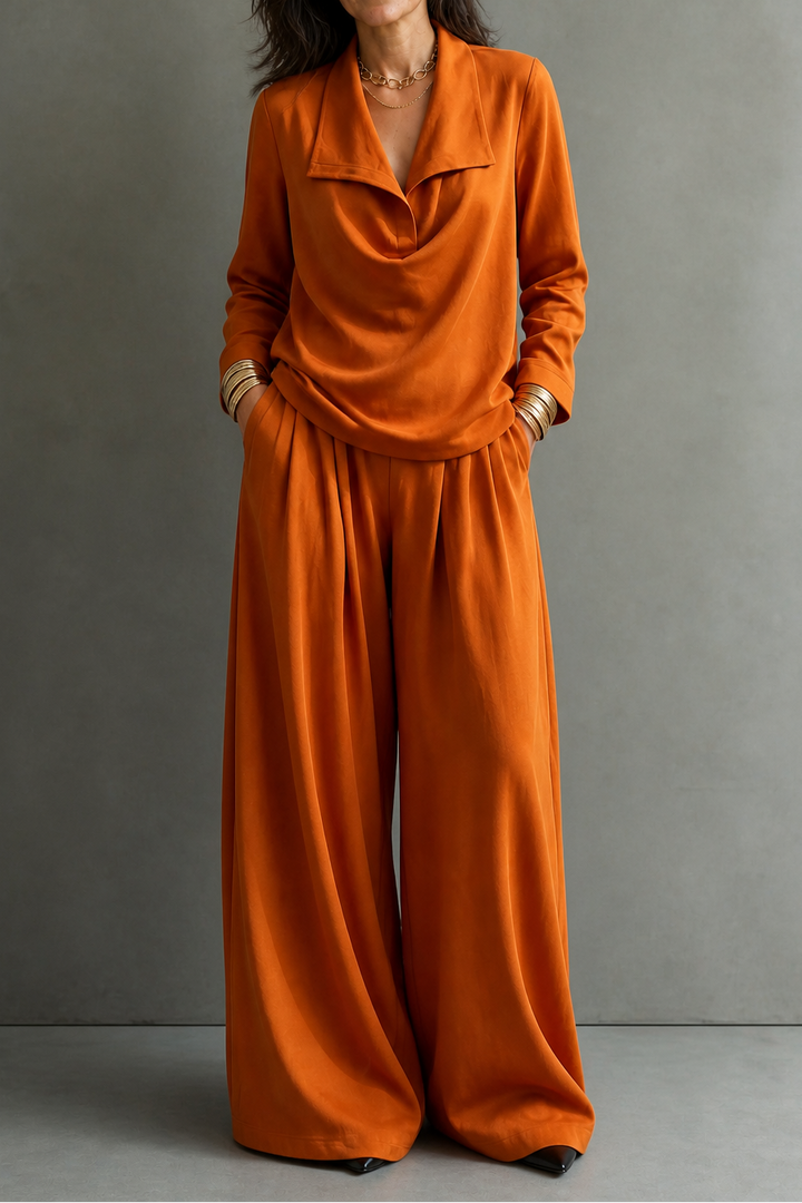 Wearbella – Dzianinowy Top z Żebrowanym Wzorem i Spodnie