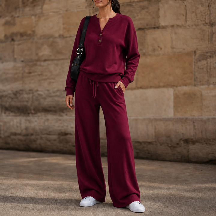 Wearbella – Zestaw z szerokimi nogawkami i paskiem