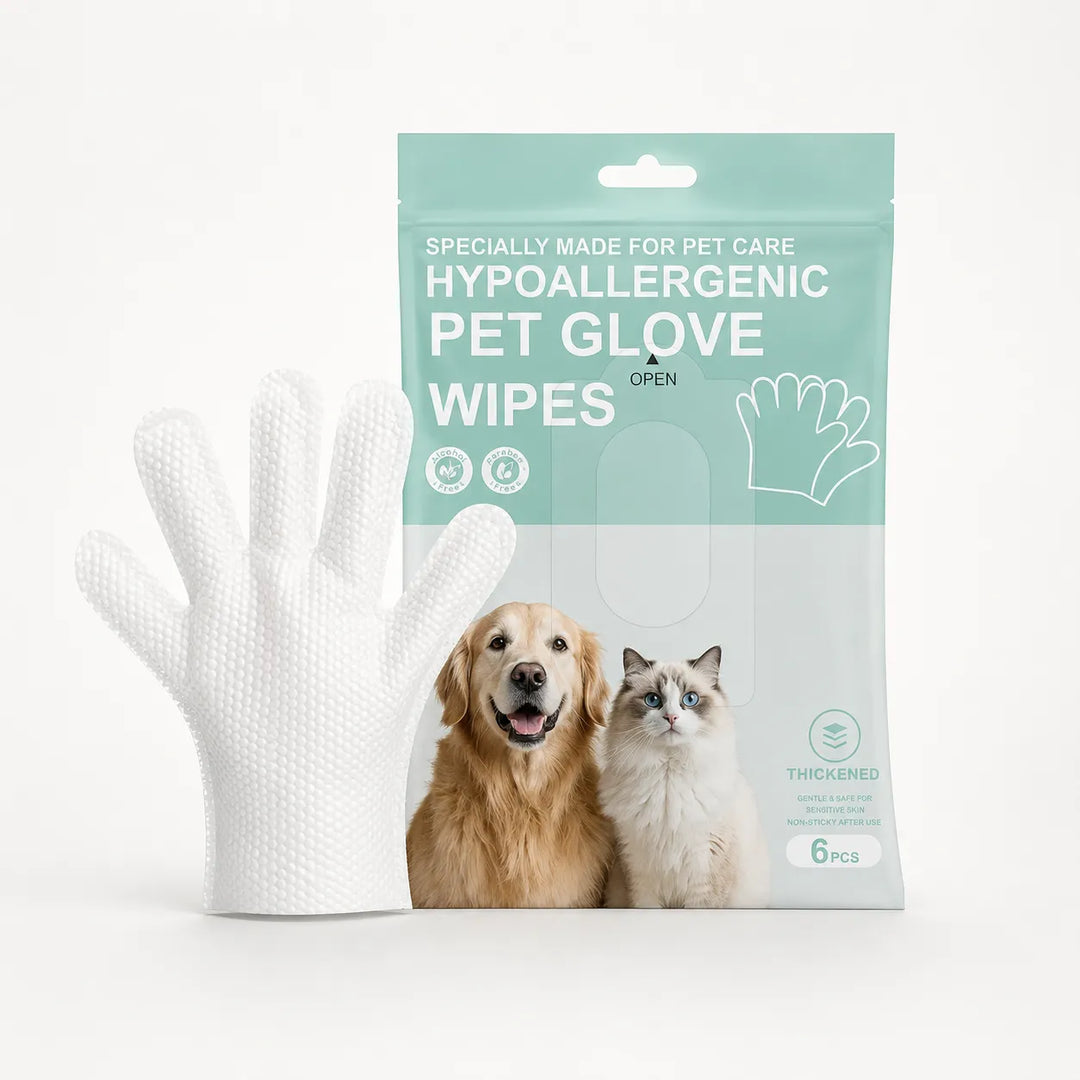 Pawmi – Chusteczki do czyszczenia dla zwierząt bez spłukiwania dla kotów i psów, 6-pack