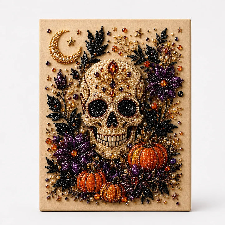 Beadory – Zestaw do tworzenia biżuterii na Halloween z perłowymi koralikami, przytulna sztuka ścienna DIY