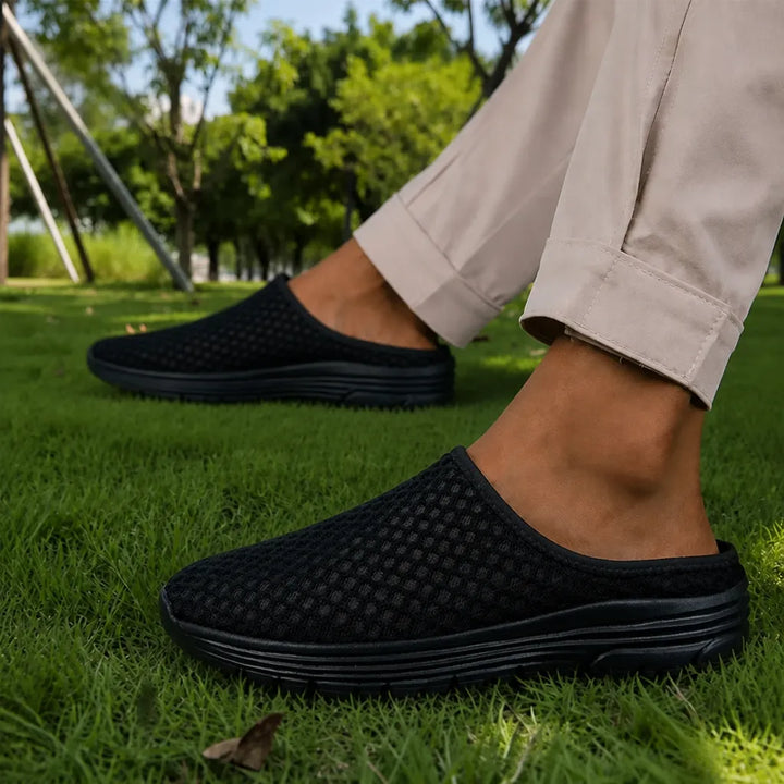 Airstep – Męskie oddychające klapki z siateczki z amortyzowaną podeszwą EVA