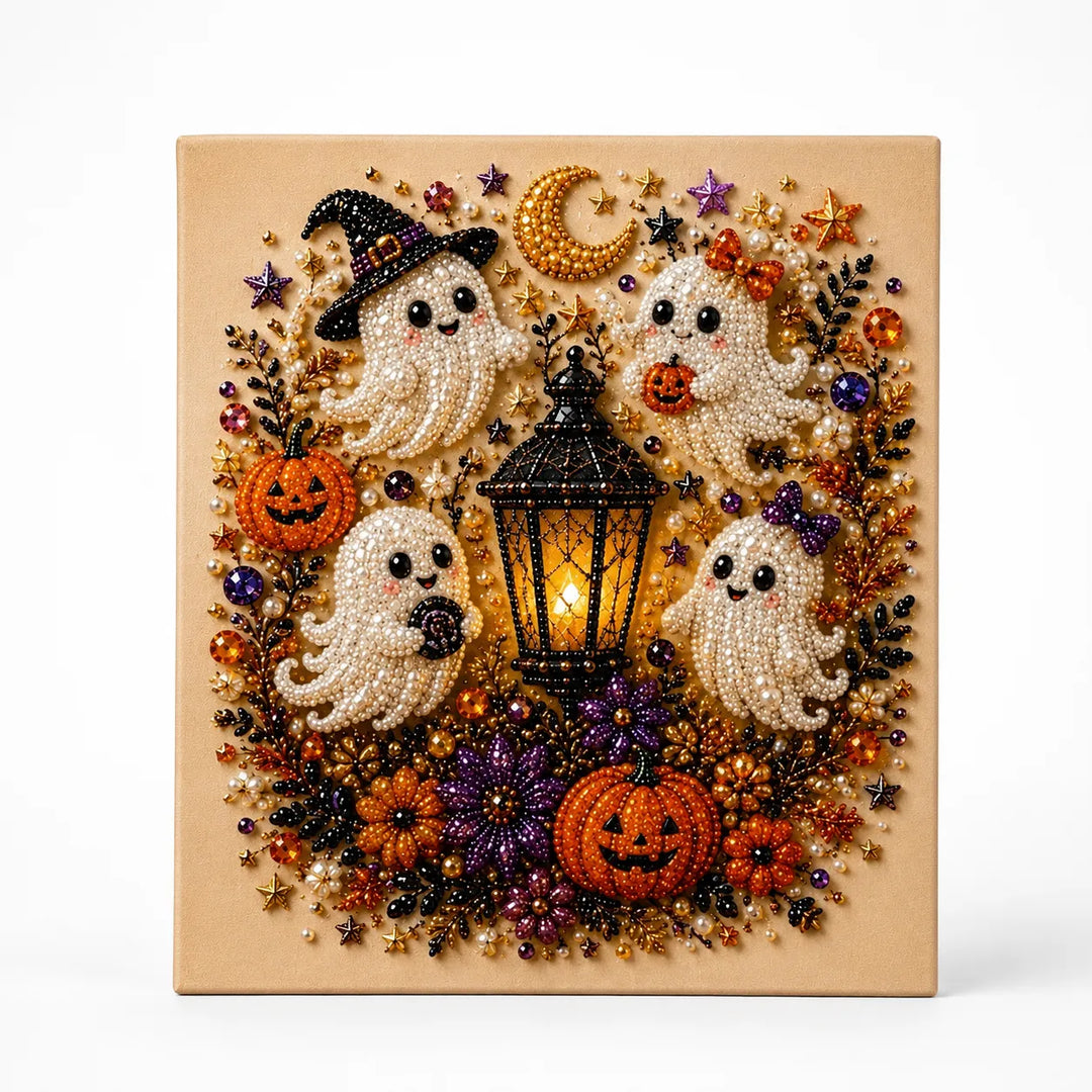 Beadory – Zestaw do tworzenia biżuterii na Halloween z perłowymi koralikami, przytulna sztuka ścienna DIY