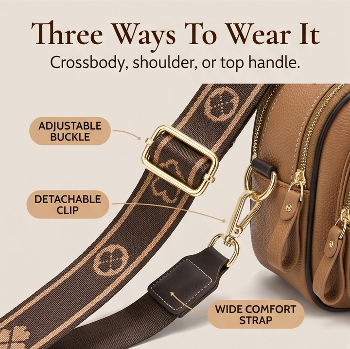 Velora – Torebka crossbody z wieloma przegrodami