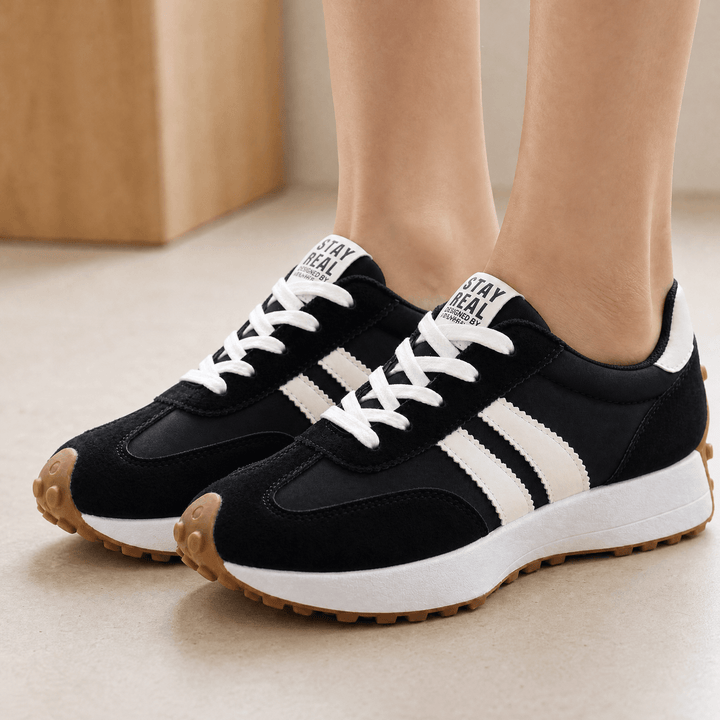 Velora - Retro zamszowe sneakersy dla całodziennych komfortu