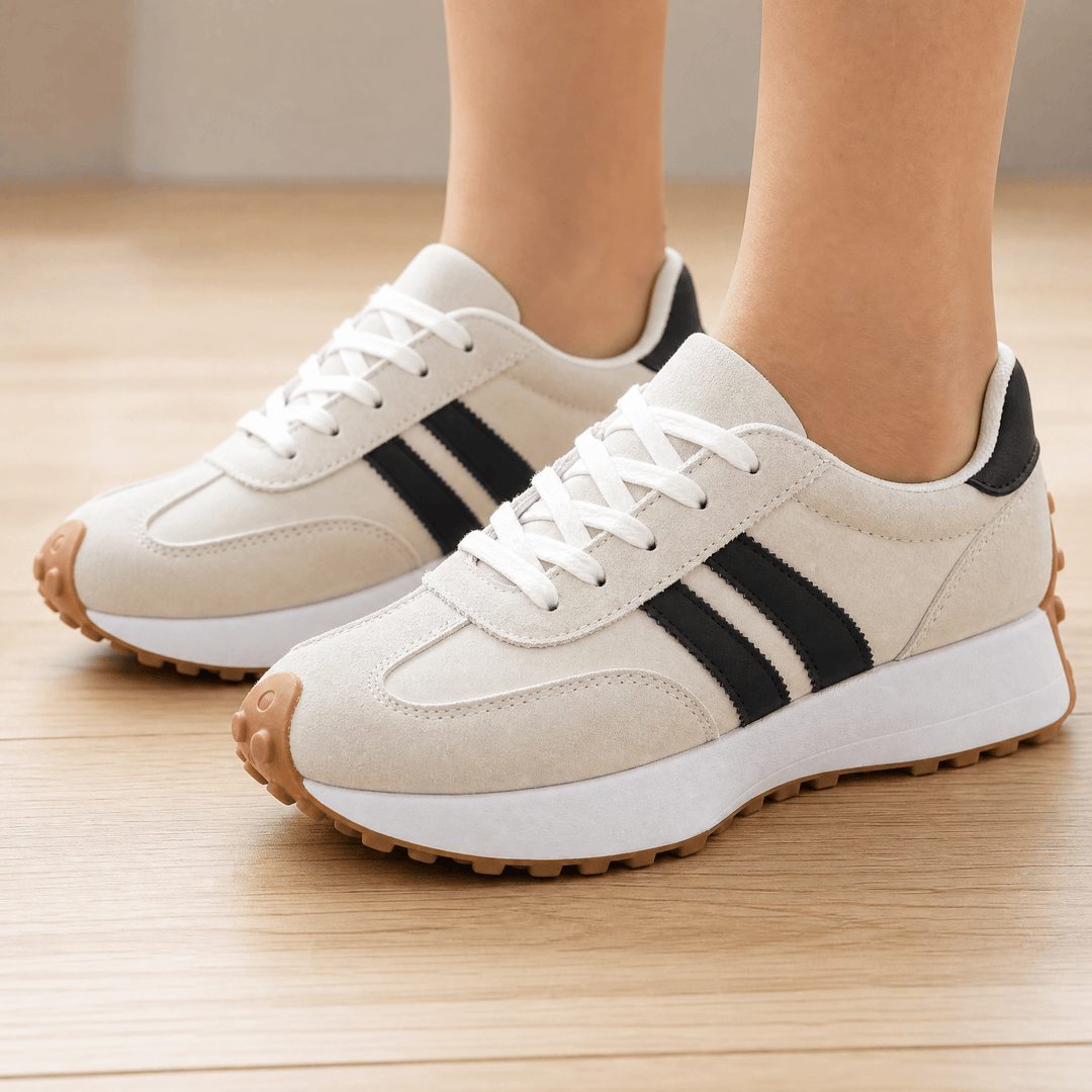 Velora - Retro zamszowe sneakersy dla całodziennych komfortu