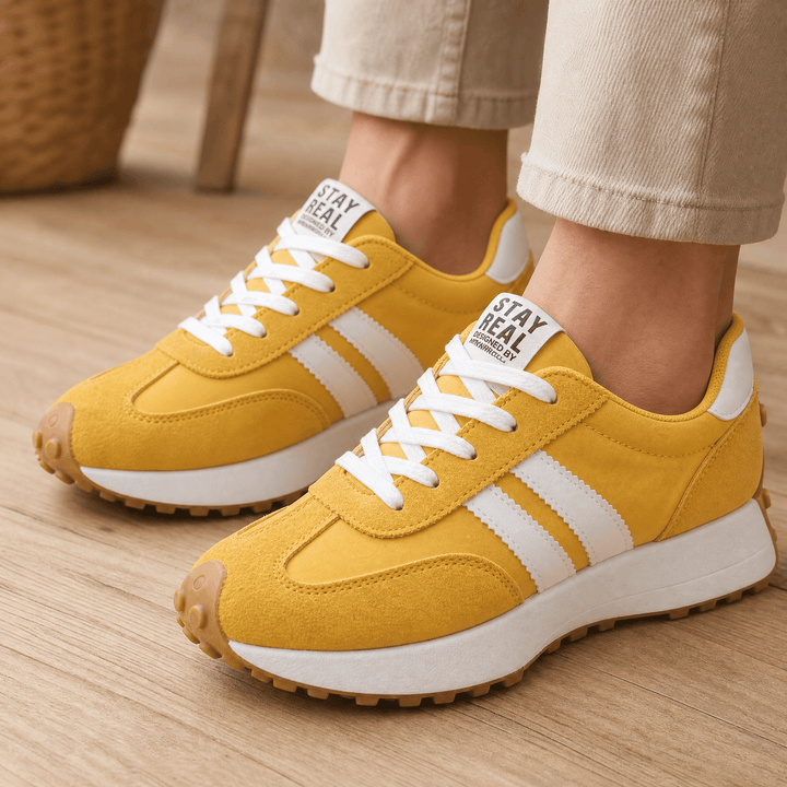 Velora - Retro zamszowe sneakersy dla całodziennych komfortu