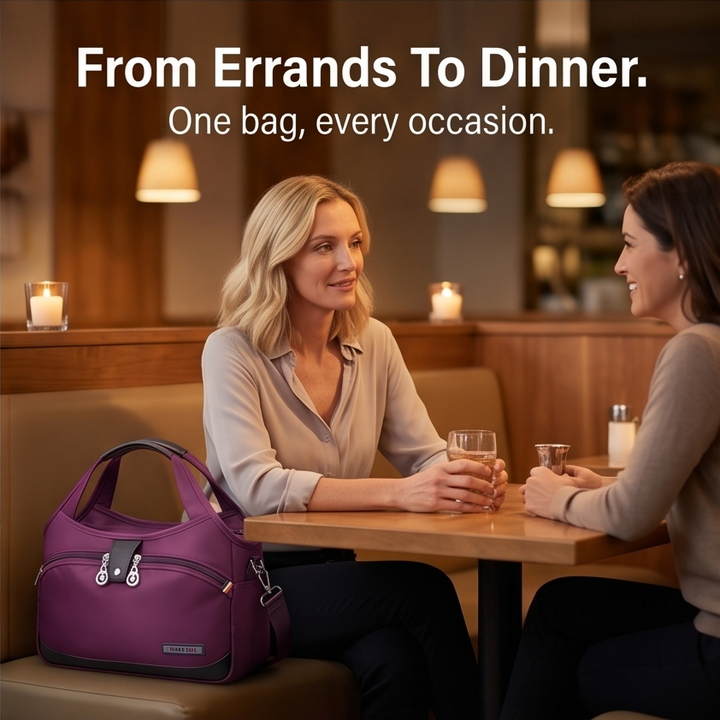 Vossa – Wodoodporna torba crossbody z 10 kieszeniami