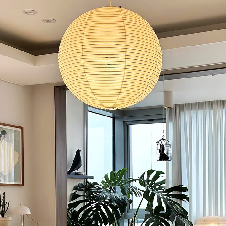 Lampa wisząca z papieru Washi - seria okrągła