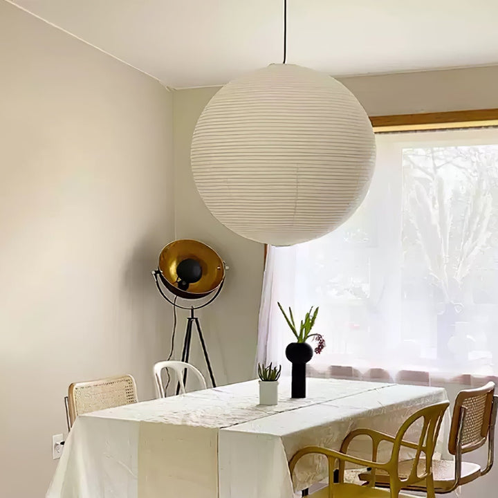 Lampa wisząca z papieru Washi - seria okrągła