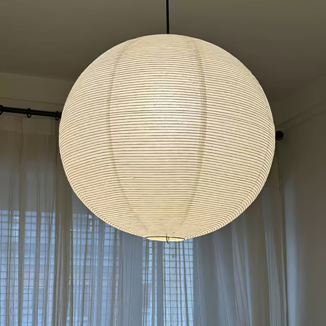 Lampa wisząca z papieru Washi - seria okrągła