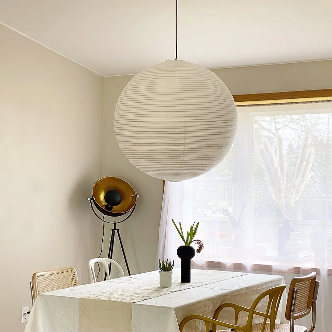 Lampa wisząca z papieru Washi - seria okrągła