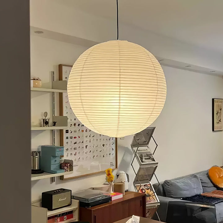 Lampa wisząca z papieru Washi - seria okrągła