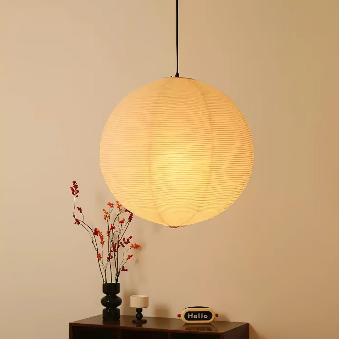 Lampa wisząca z papieru Washi - seria okrągła