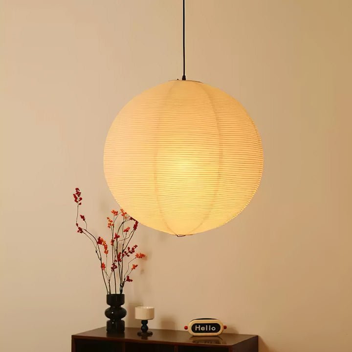 Lampa wisząca z papieru Washi - seria okrągła