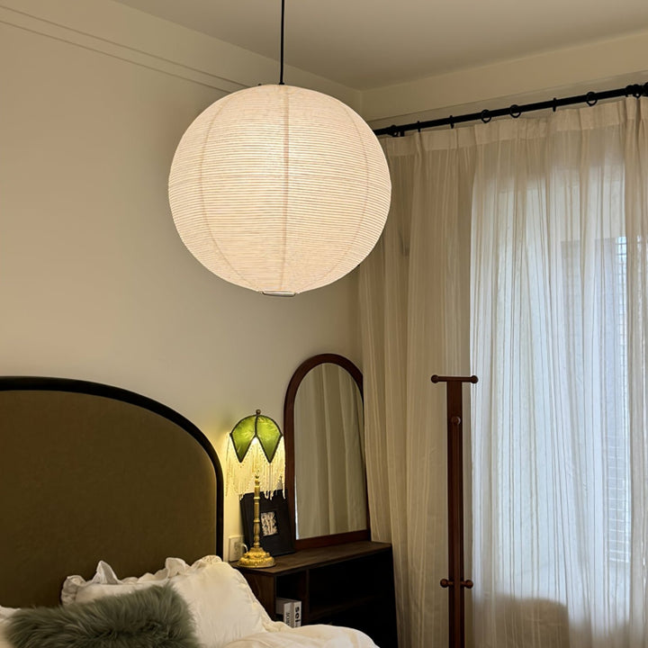 Lampa wisząca z papieru Washi - seria okrągła