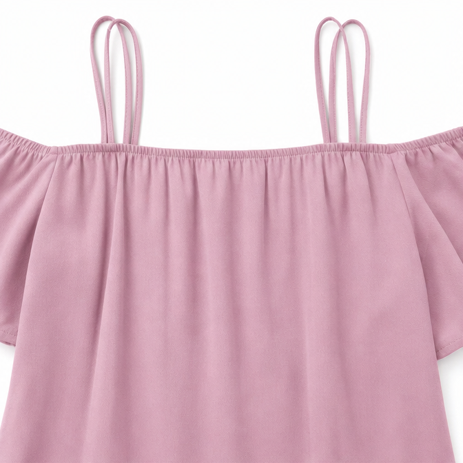Wearbella – Sukienka mini z odkrytymi ramionami i falbaniastymi rękawami