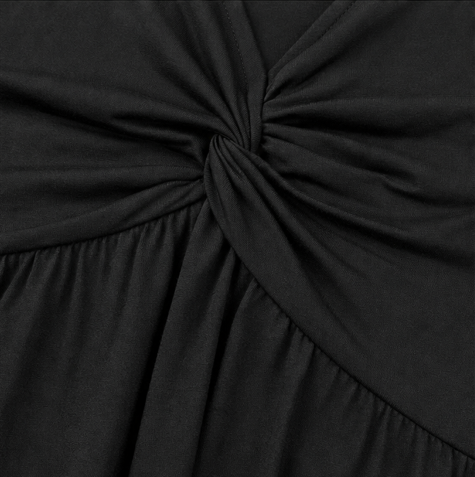 Wearbella – Sukienka w rozmiarze plus z dekoltem w serek i falbankowymi rękawami, z kieszeniami